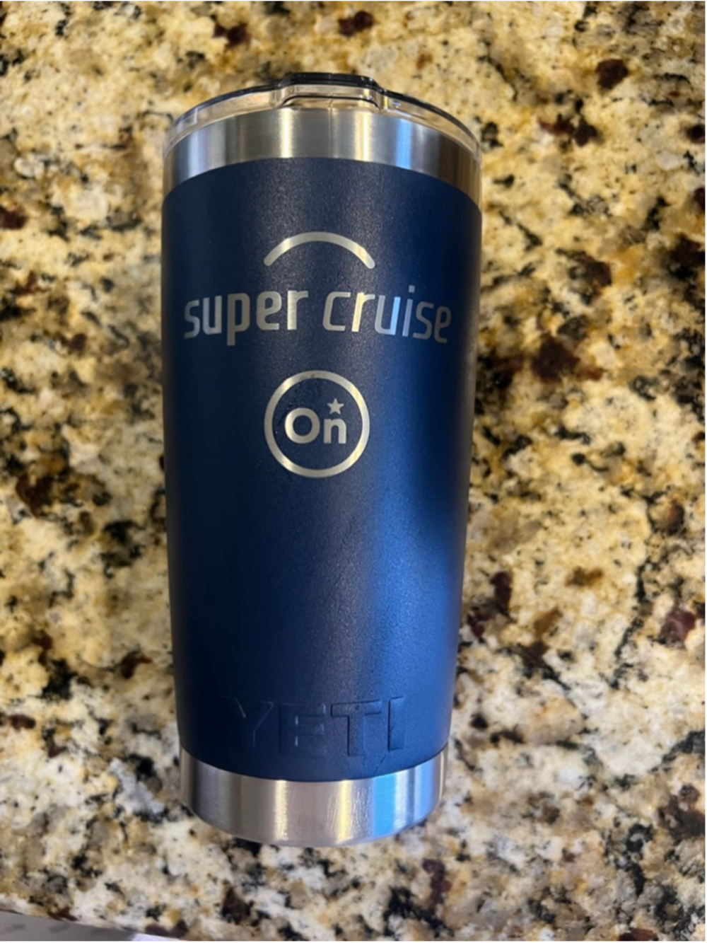 NWOT YETI Blue and Silver Super Cruise On Tumbler One Size